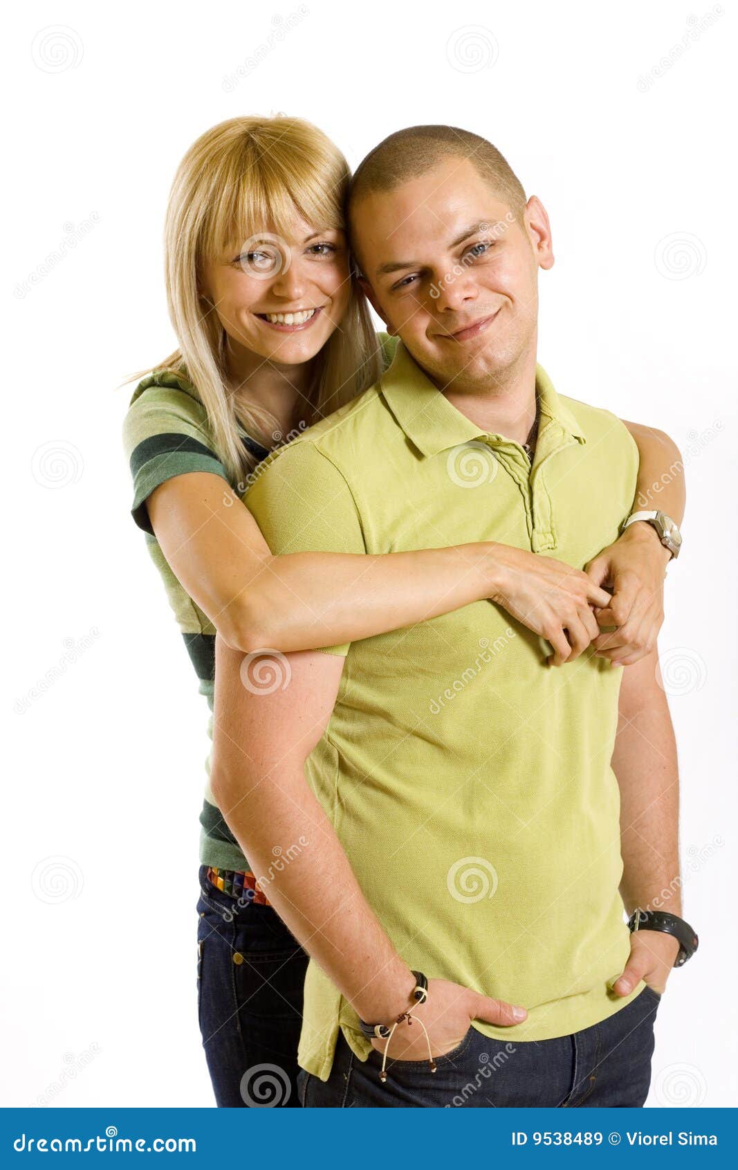 Woman Holding Her Boyfriend Stock Image Image of lips, male 9538489