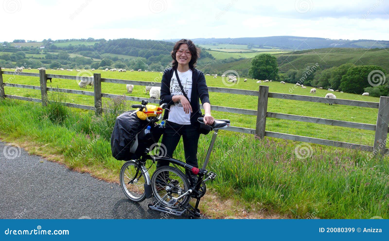 Woman in holidays cycling stock image. Image of healthy 20080399