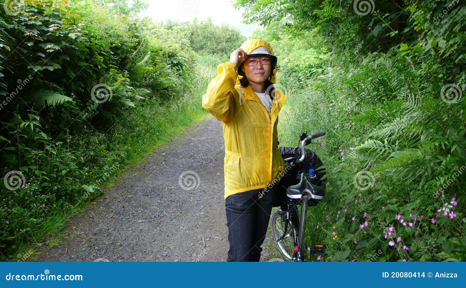 Woman in holidays cycling stock photo. Image of cycle 20080414