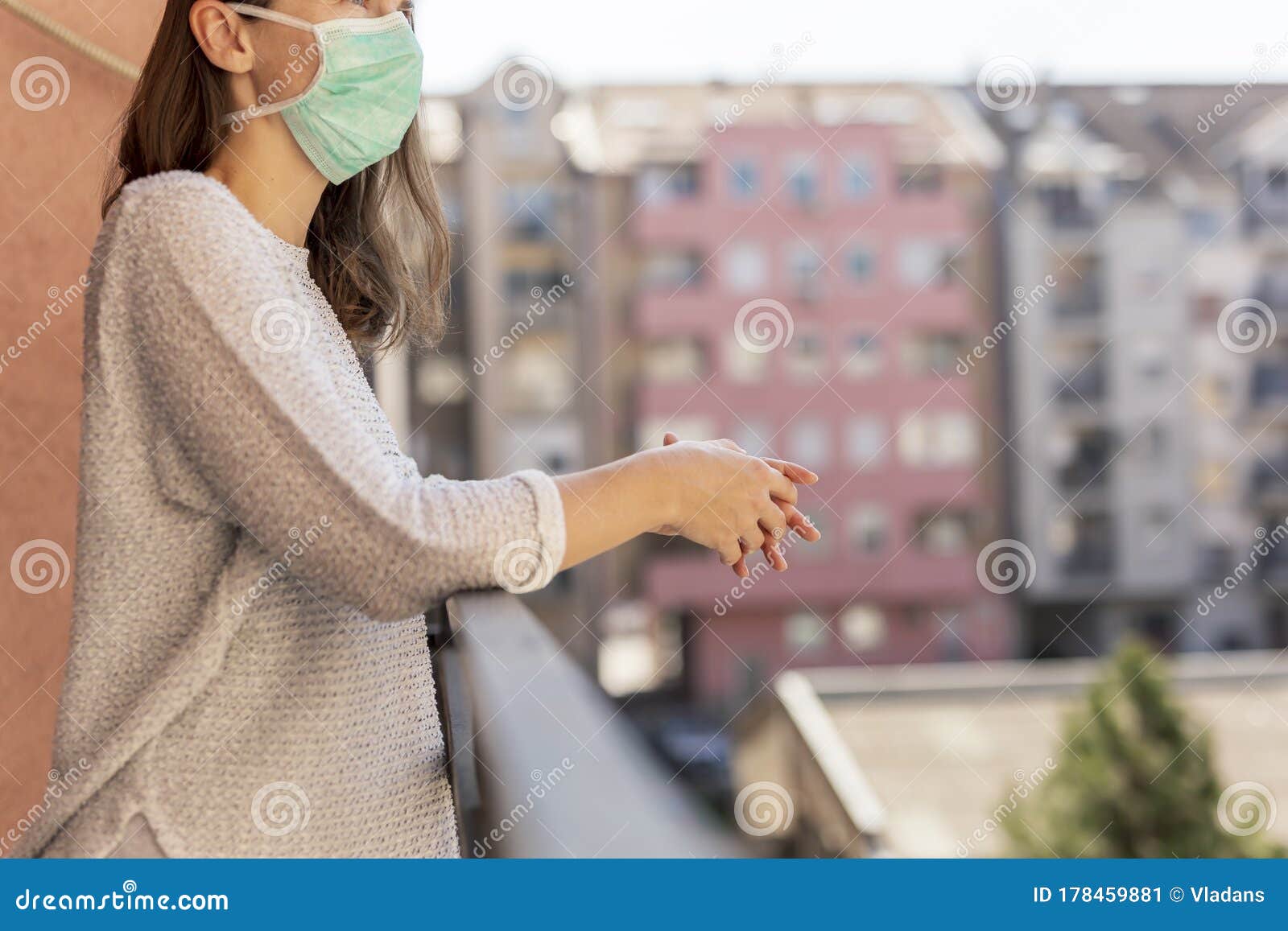 woman in home isolation during coronavirus pandemic