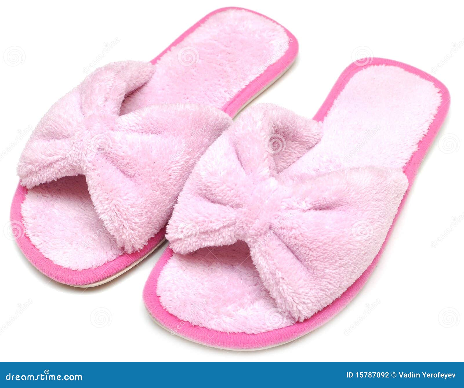 Woman house slippers stock photo. Image of cloth, female - 15787092