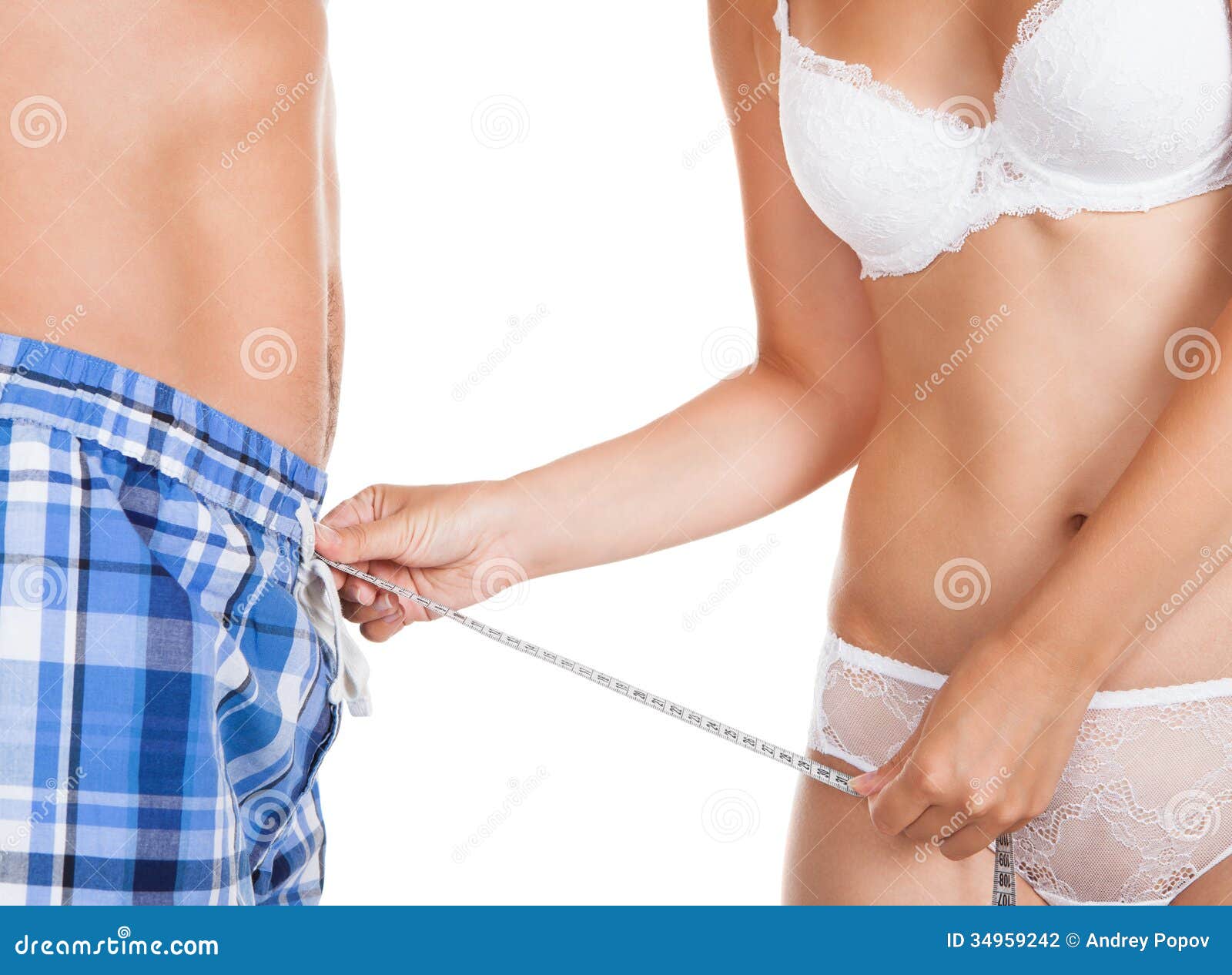 Woman Imagining Man S Penis Length Stock Photo - Image of shorts, holding:  34959242