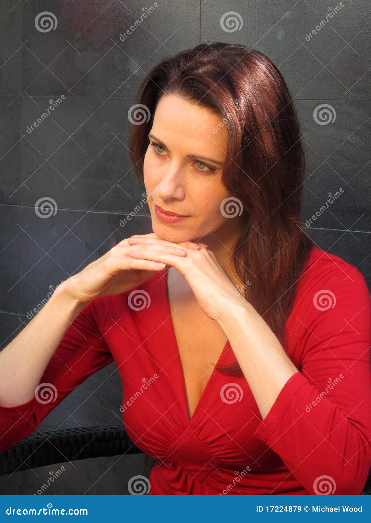 woman intently listening