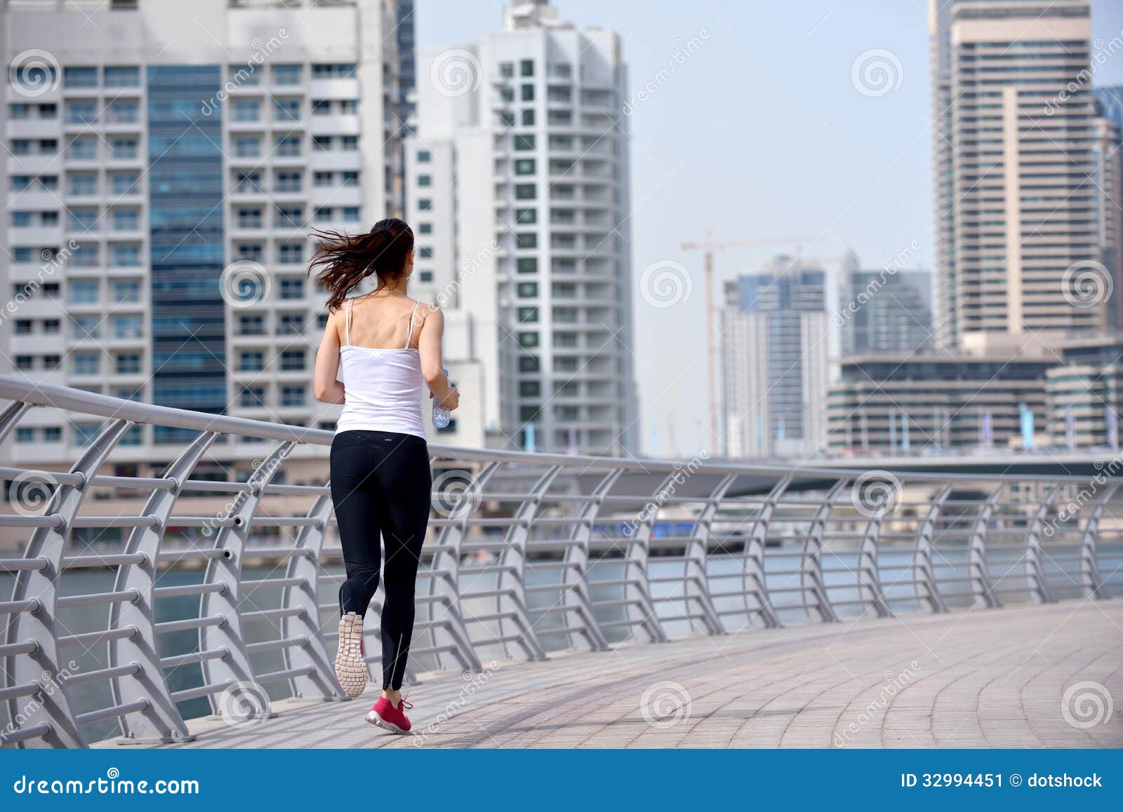 Woman jogging at morning stock image. Image of practice - 32994451