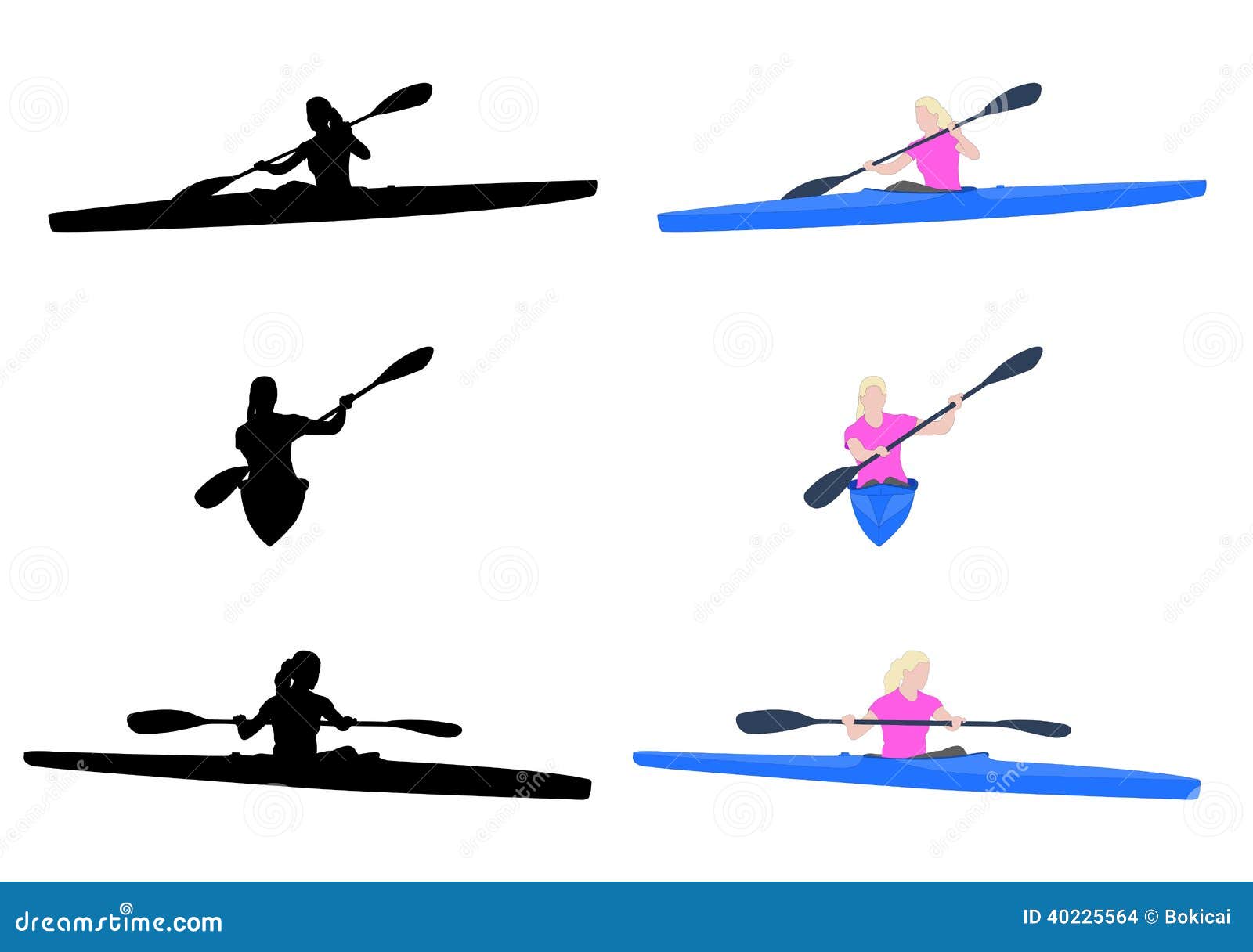 female kayak clipart - photo #10