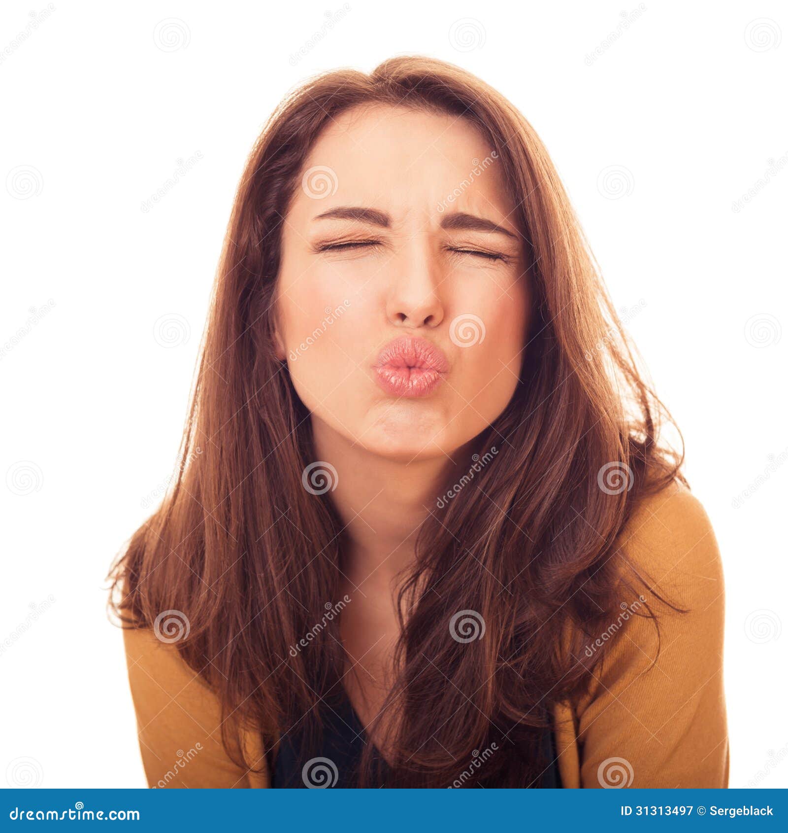 Woman Kiss On Camera Stock Image Image Of Adult Kiss 31313497 