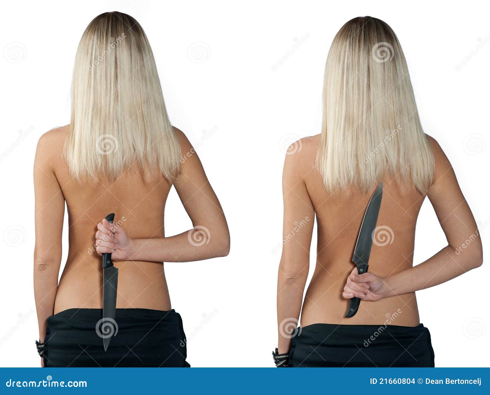 Woman with knife stock photo. Image of weapon, hair, passion 21660804