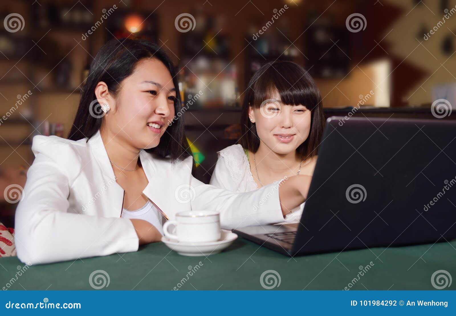 Asian Coffee Shop Girls