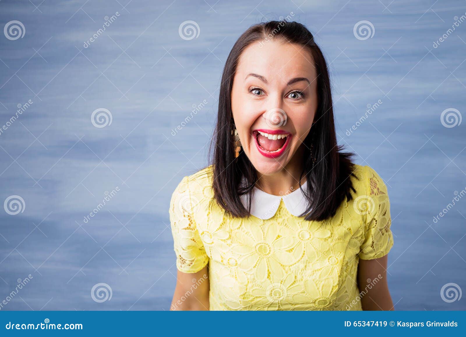 Laughing Hysterically Young Boy Isolated Stock Photography