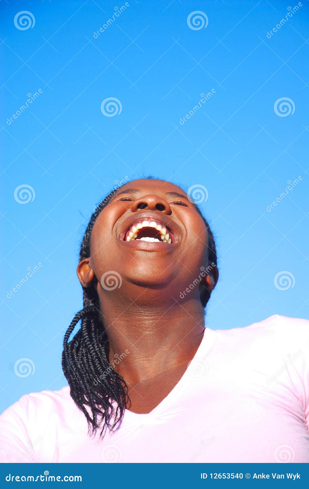 Woman Laughing Out Loud Stock Photo - Image: 12653540