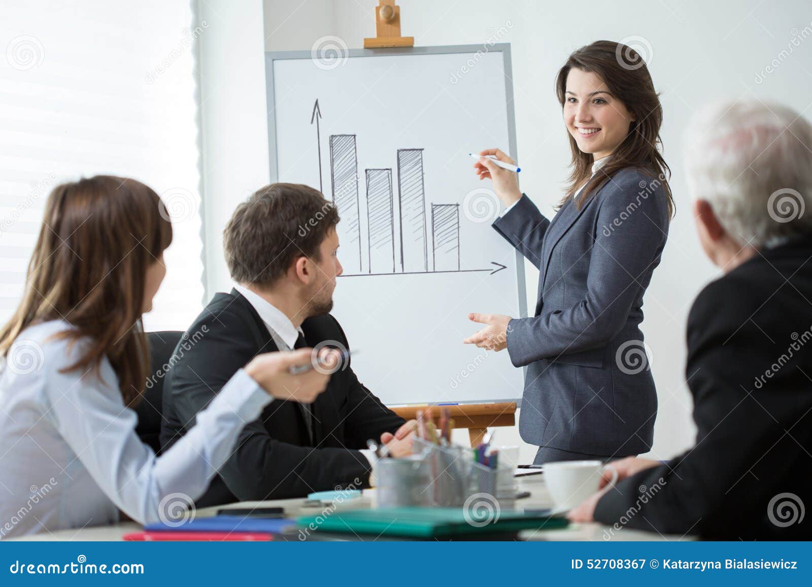Woman Leading Business Conference Stock Image - Image of associate