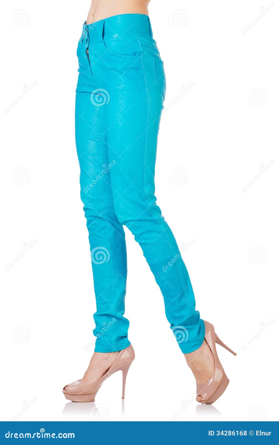 Woman legs stock photo. Image of isolated, clothing, material - 34286168