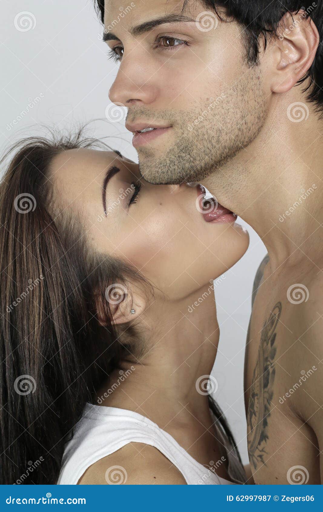 Man Licking Girl