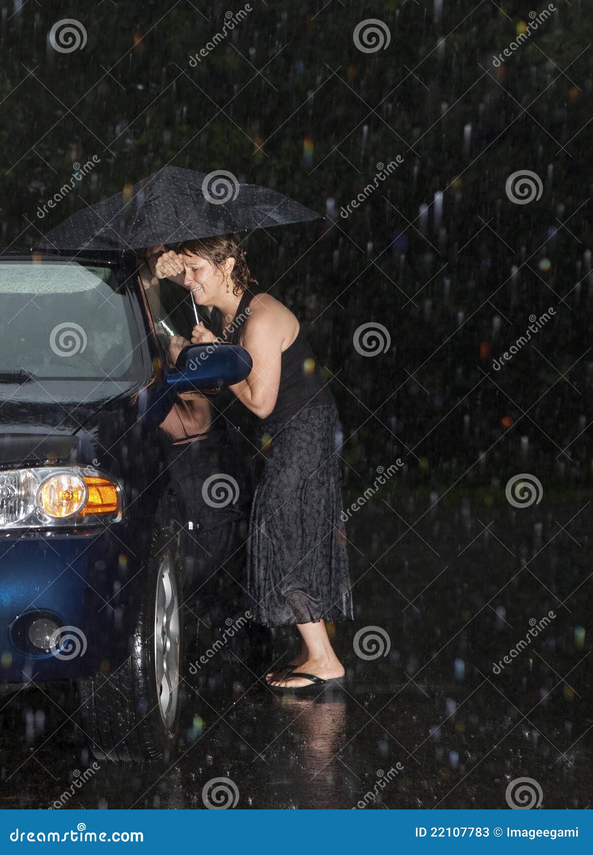 woman locked out of her car