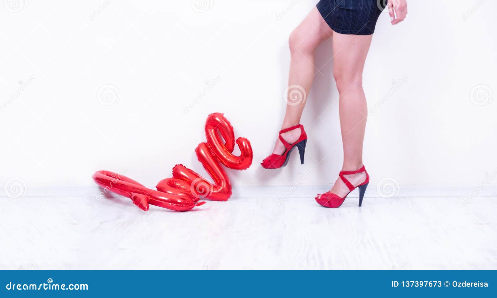Love Word Letter Shaped Red Balloon Stock Image Image Of Celebration