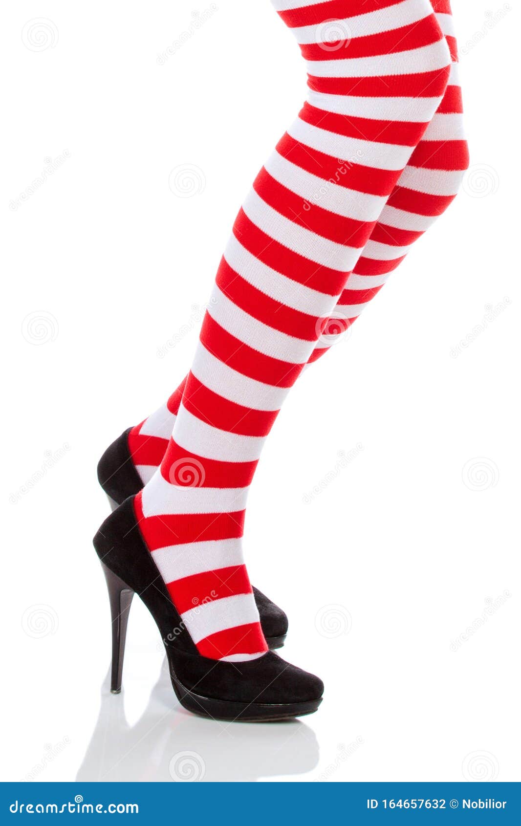 Woman with Long Legs and Stockings Stock Photo - Image of legs ...