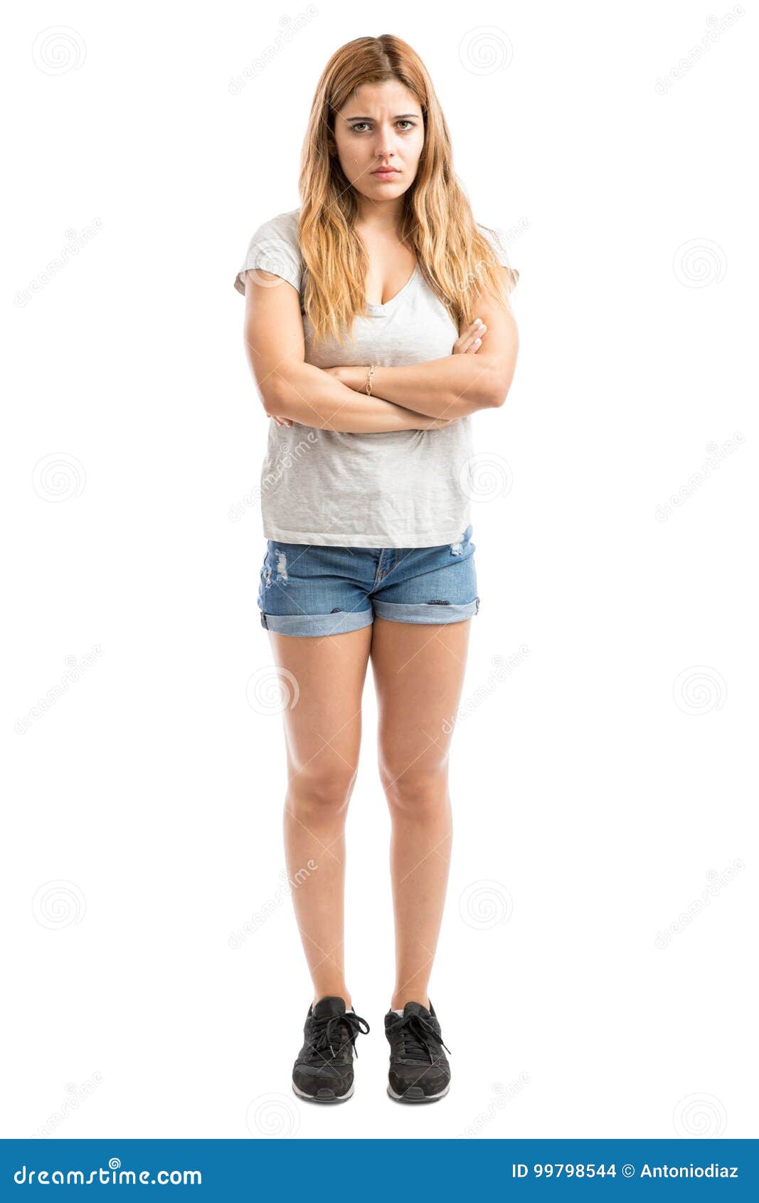 Woman looking upset stock photo. Image of people, angry - 99798544