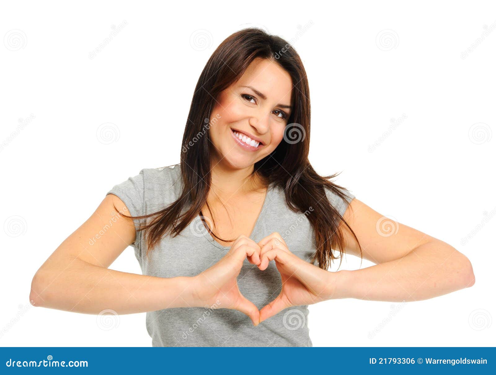Woman in love stock photo. Image of jubilant, heartfelt - 21793306