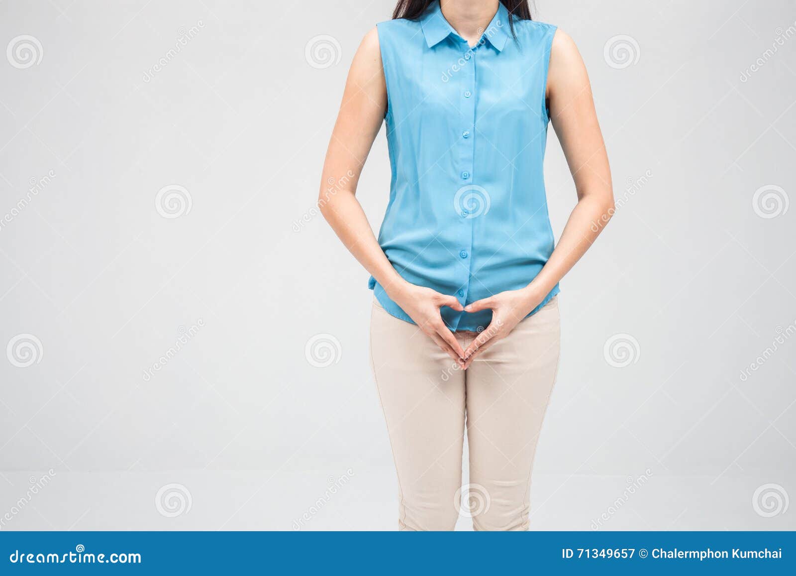 Woman with Hands Holding Her Crotch Stock Image - Image of lady, disease:  82740821