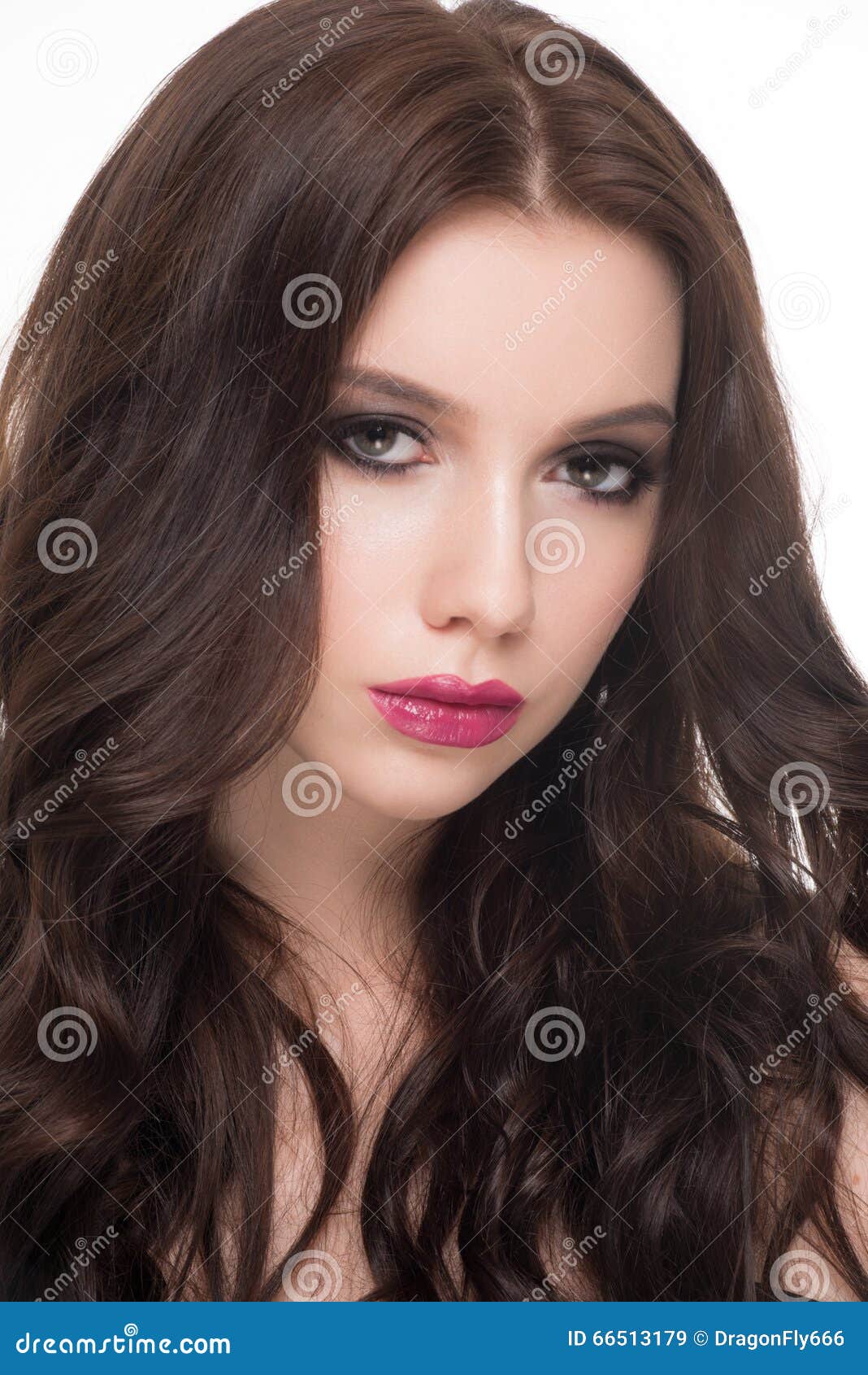 Woman with Makeup and Hairstyle Stock Image - Image of exquisite, long ...