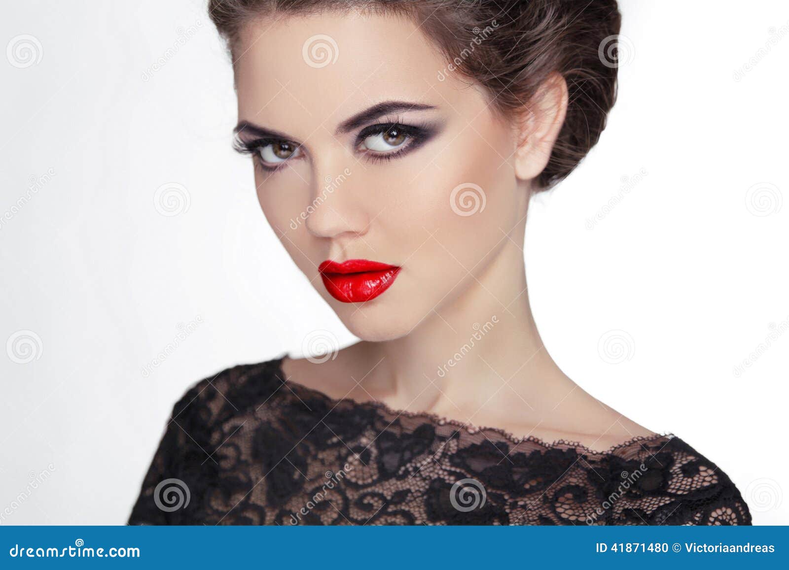 woman. makeup. stare. vintage style mysterious lady. retro female
