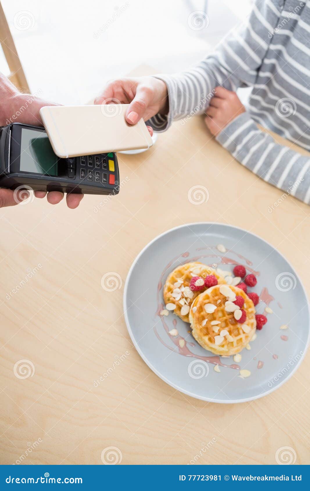 Woman Making Payment through NFC Stock Image Image of communication