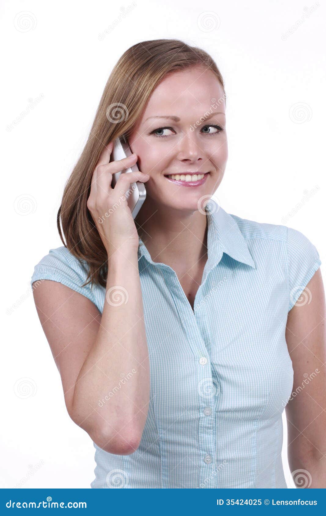 Woman making a phone call stock image. Image of call 35424025