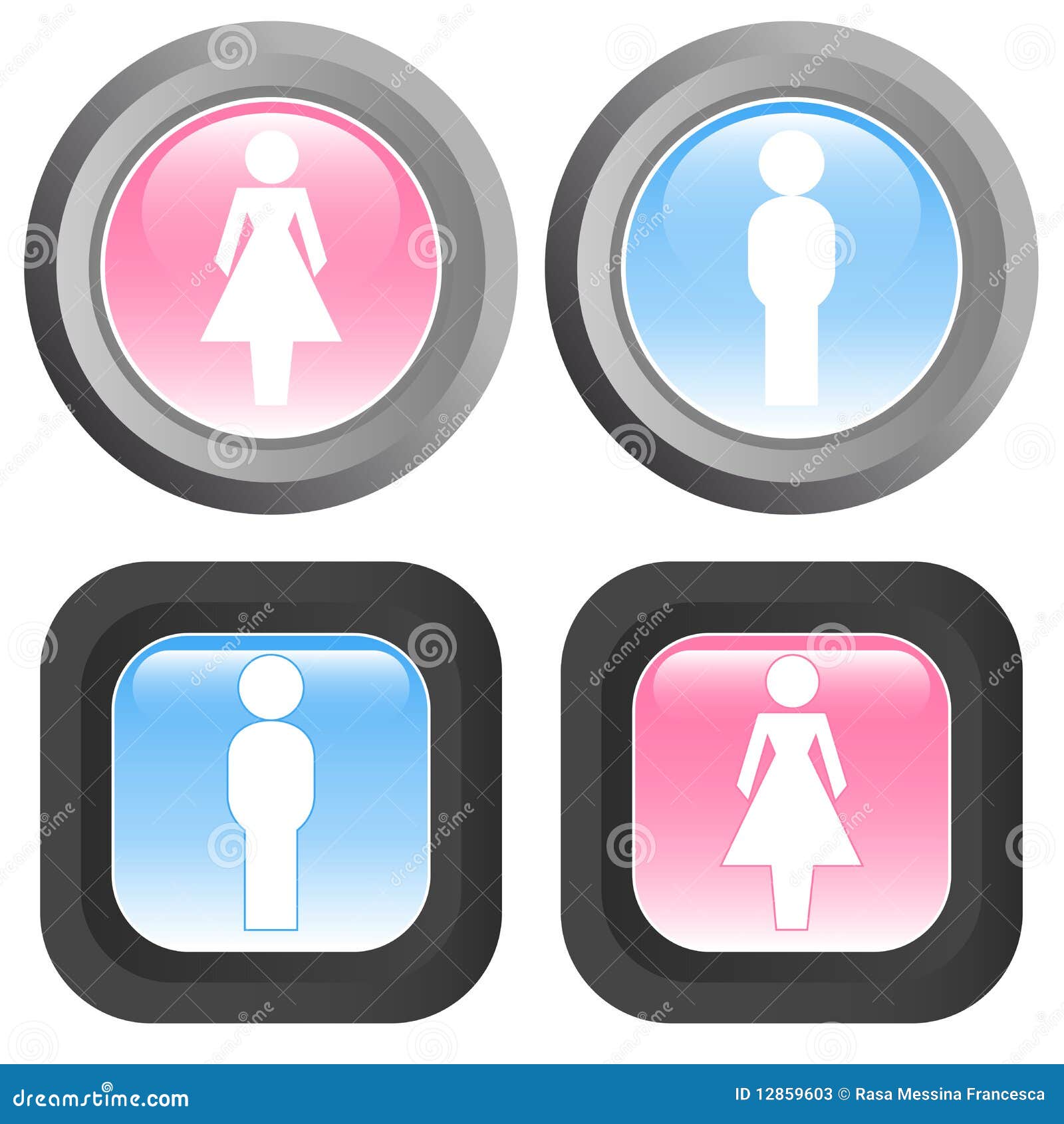 Download Woman And Man Icon - Vector Stock Vector - Illustration of public, label: 12859603