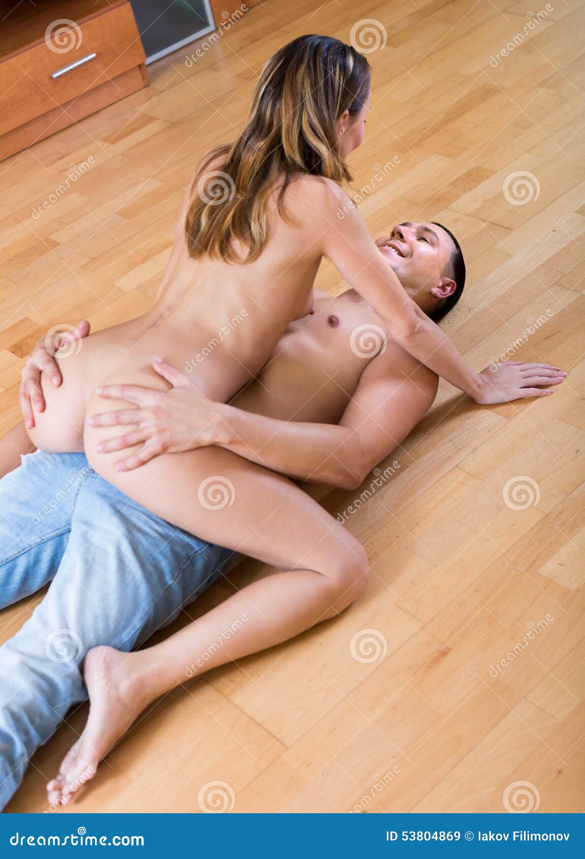 Woman and Man Making Love Indoor Stock Image hq picture