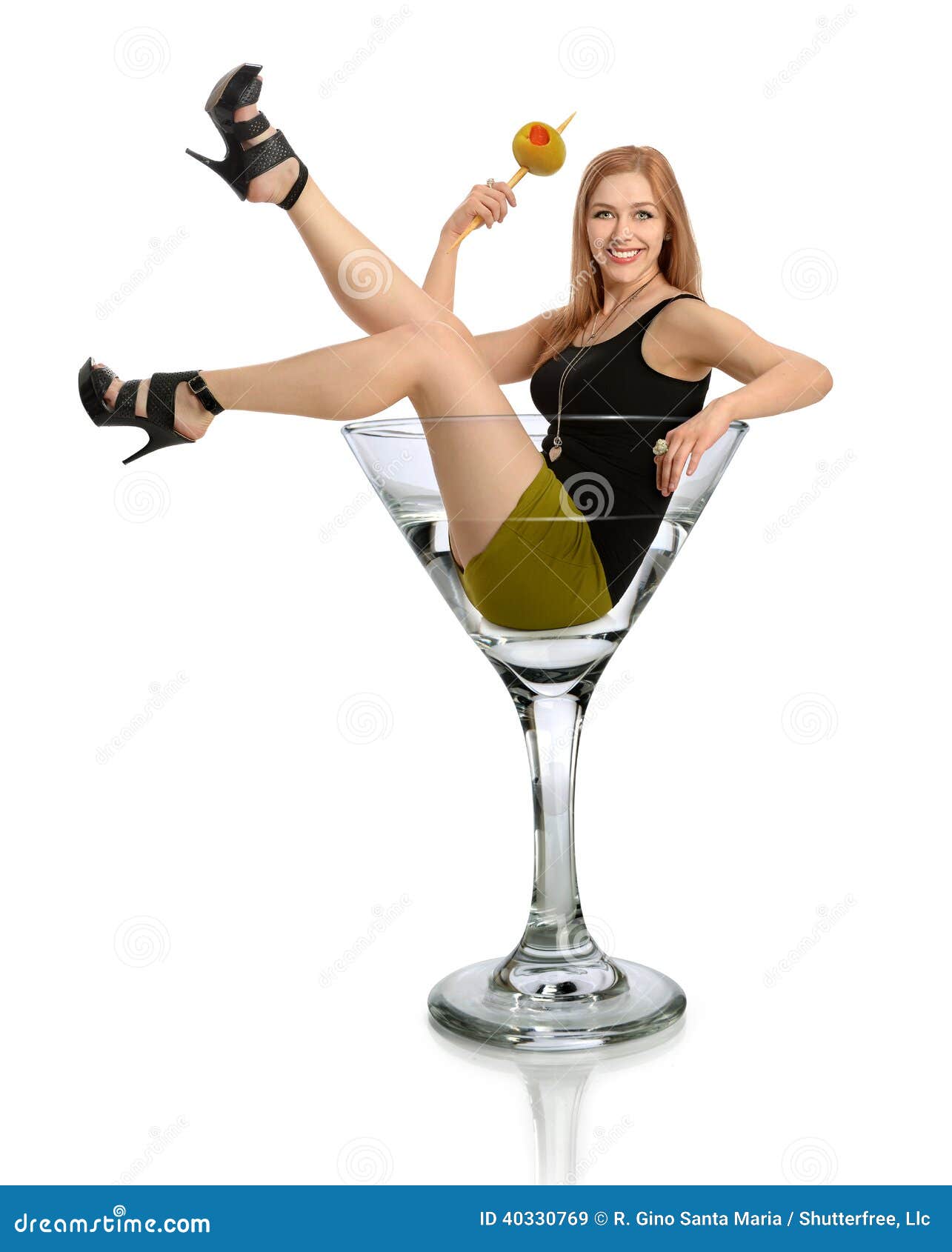 clipart girl in martini glass - photo #40