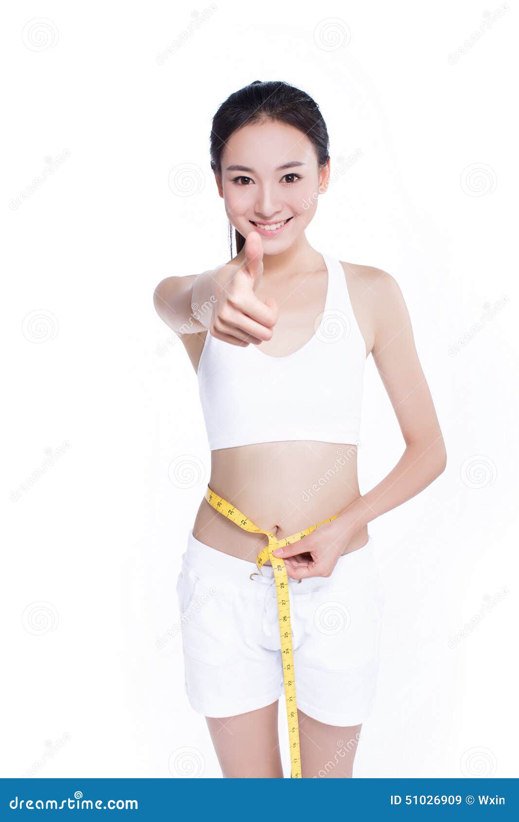 Woman with measure tape stock image. Image of lifestyle 51026909
