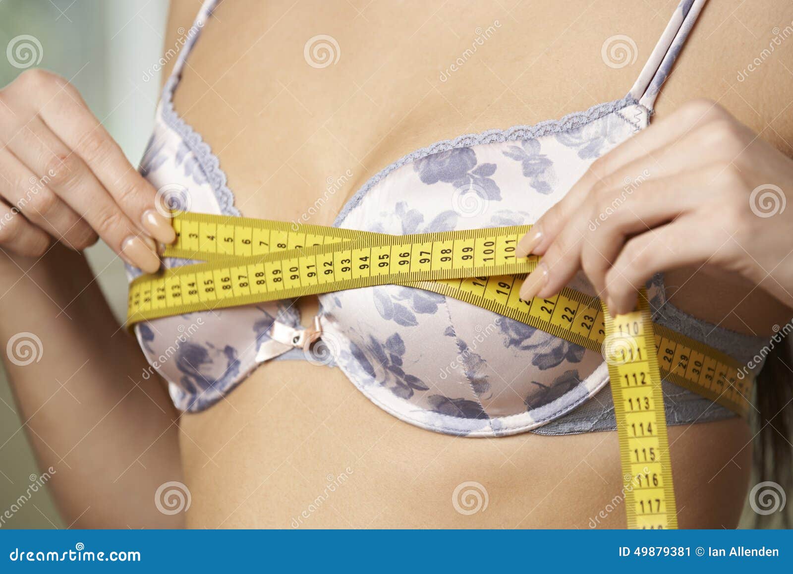 Premium Photo  Woman hand and breast augmentation with measuring tape bust  size with body and lose weight on studio background female person in  underwear bra and chest measurement health and plastic surgery