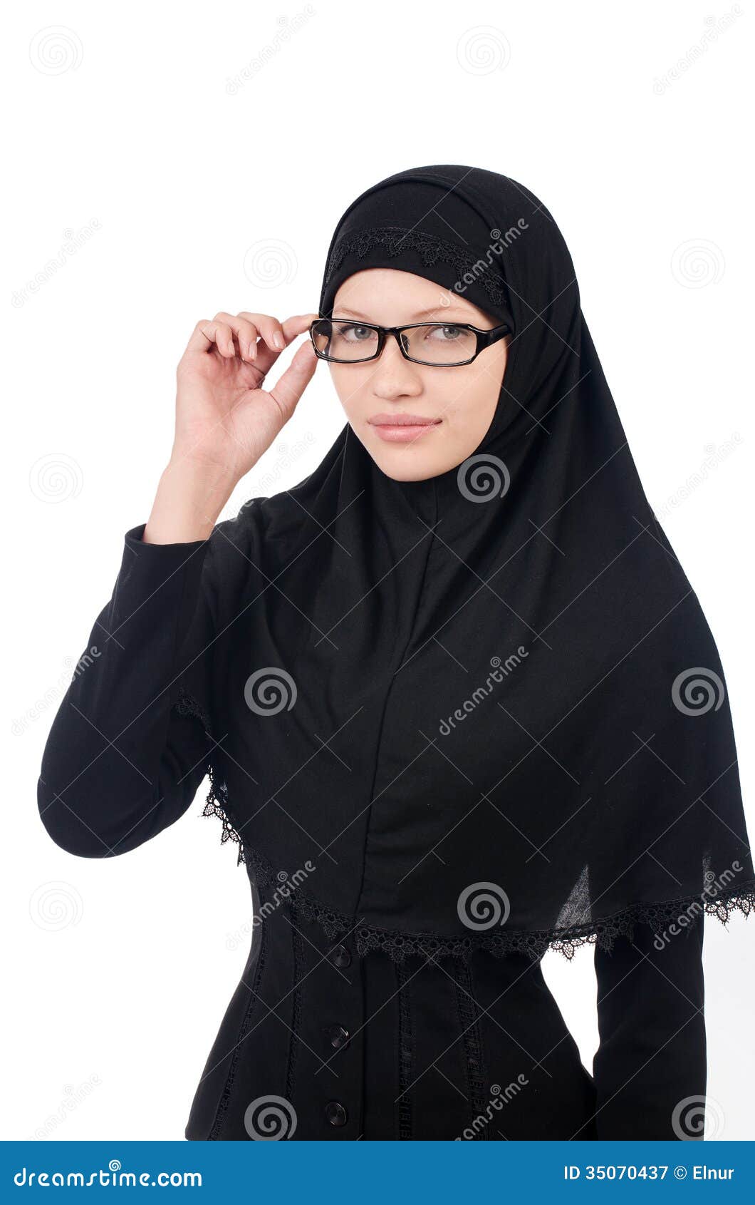 Woman With Muslim Burqa Royalty Free Stock Photography 