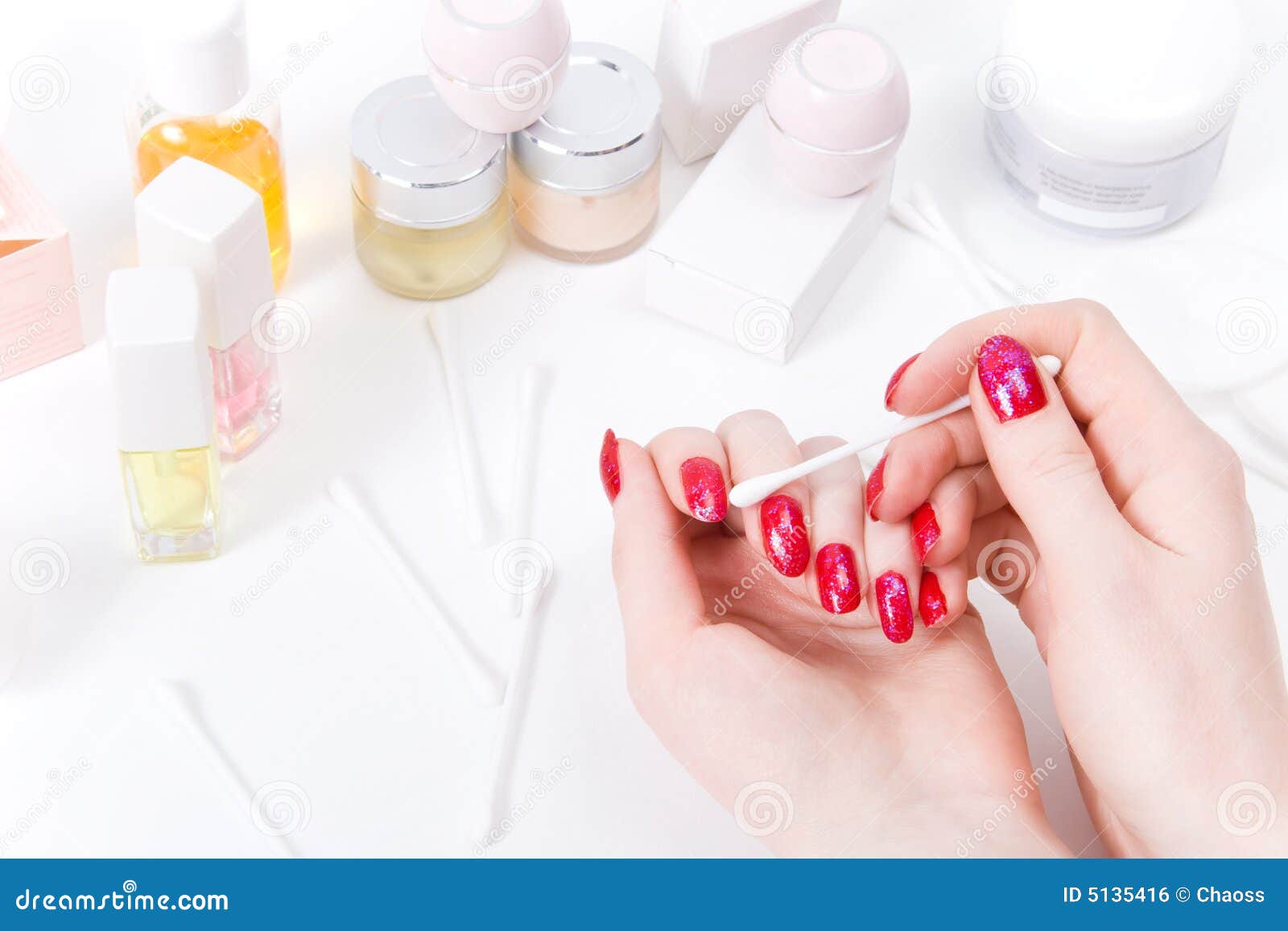 Woman nails make-up stock photo. Image of good, condition - 5135416