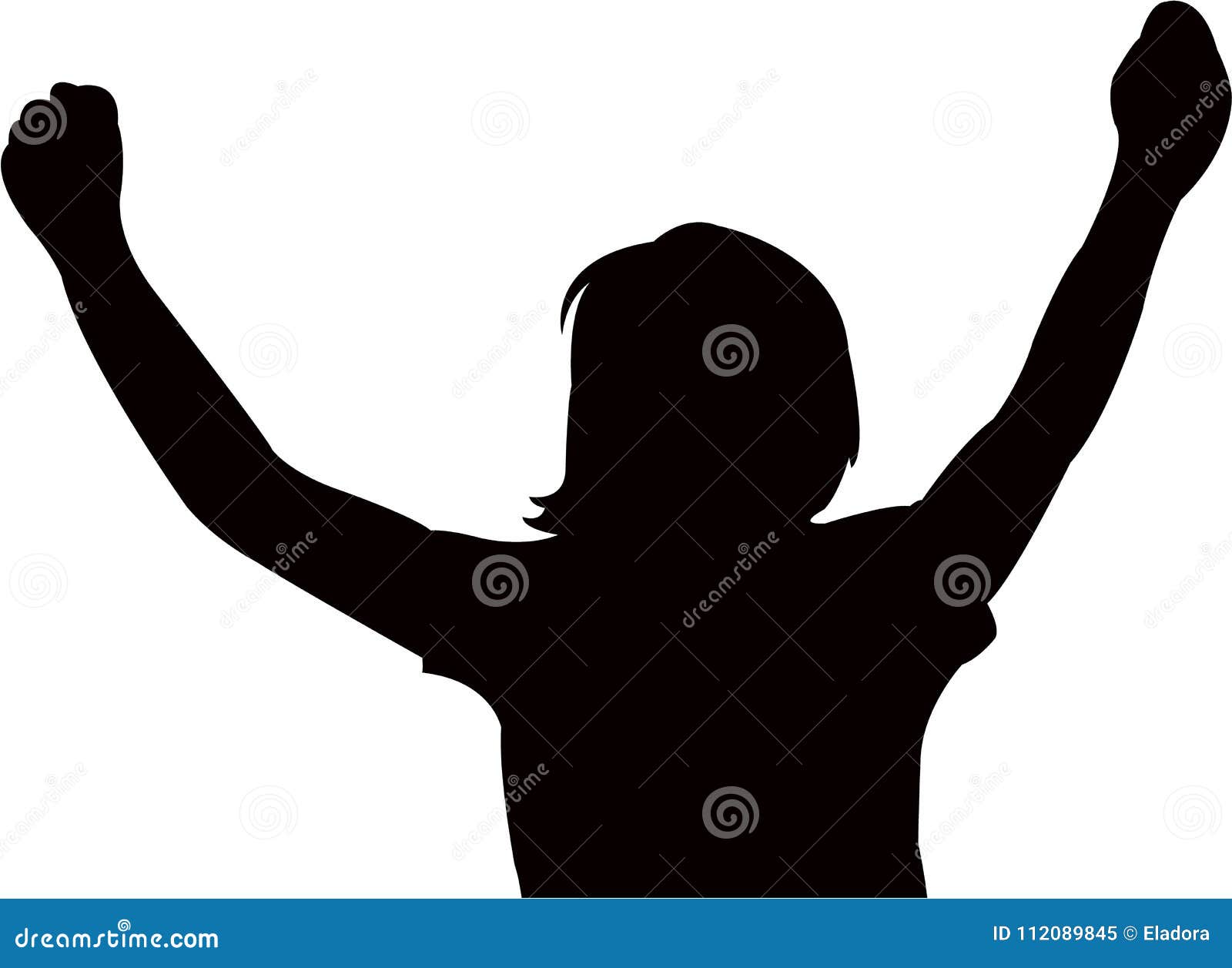 Download A Woman Open Her Arms, Silhouette Vector Stock Vector ...