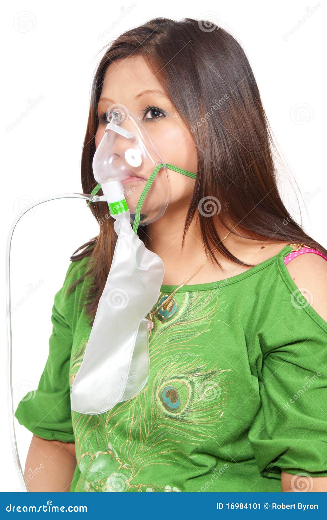 Woman with Oxygen Mask stock image. Image of ethnic, mask 16984101