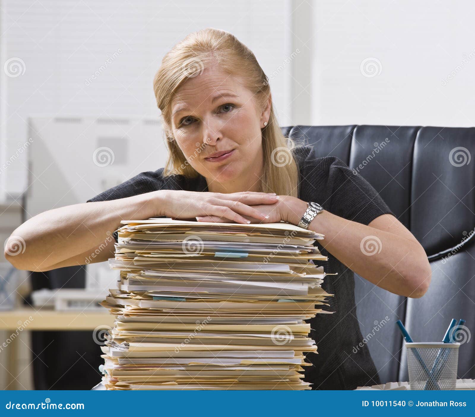 woman with paperwork