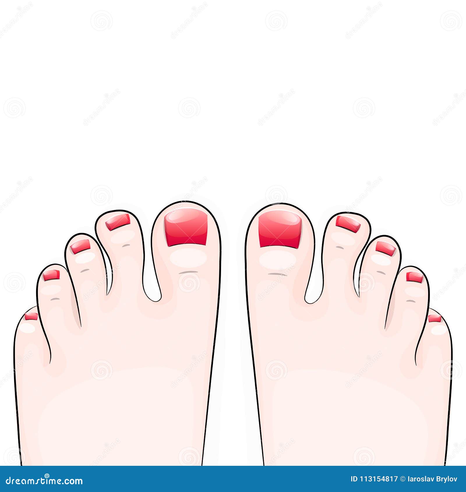 Woman Pedicure Feet Cartoon Vector Illustration | CartoonDealer.com ...