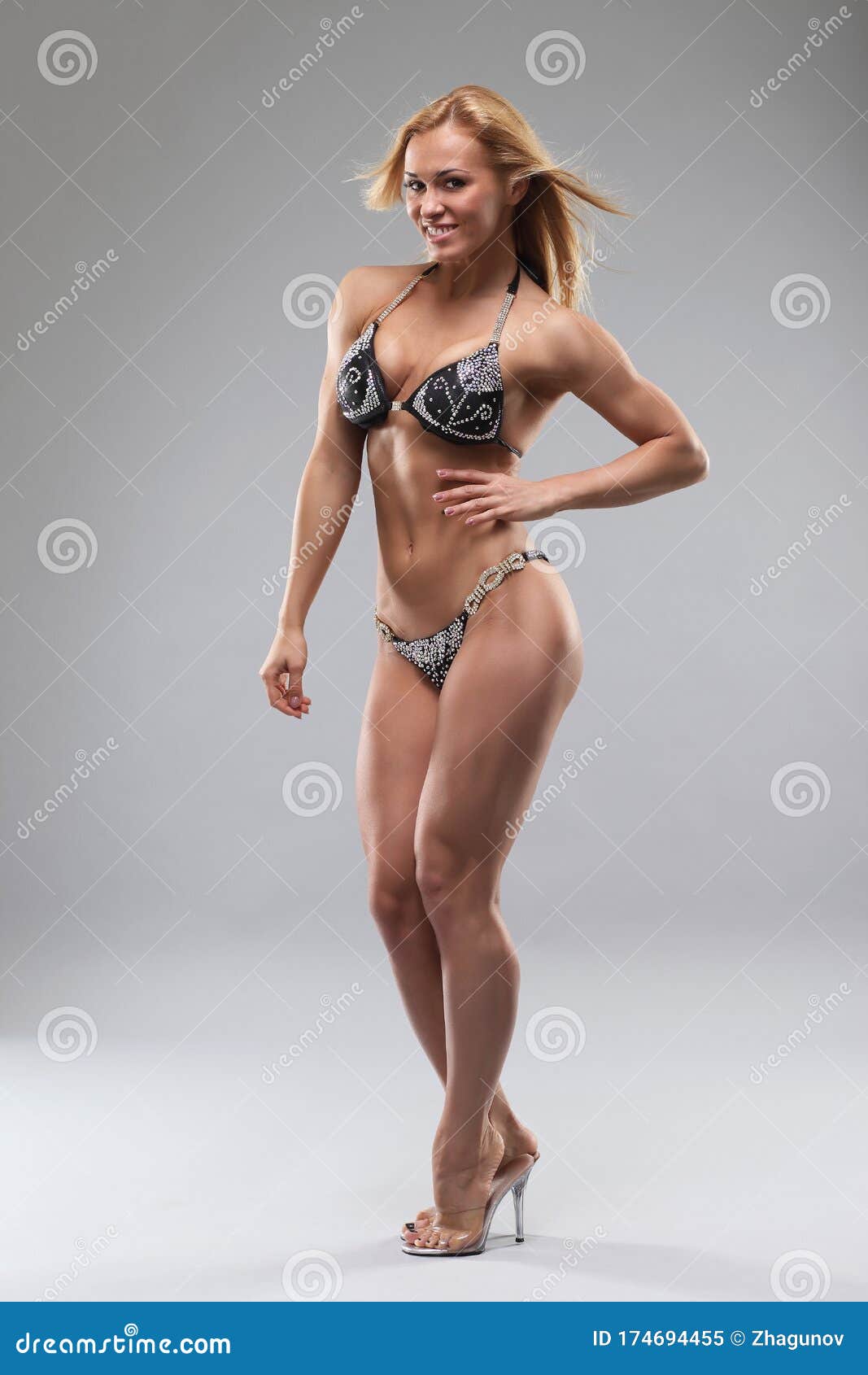 Woman with Perfect Athletic Body Stock Image - Image of bikini, athlete:  174694455