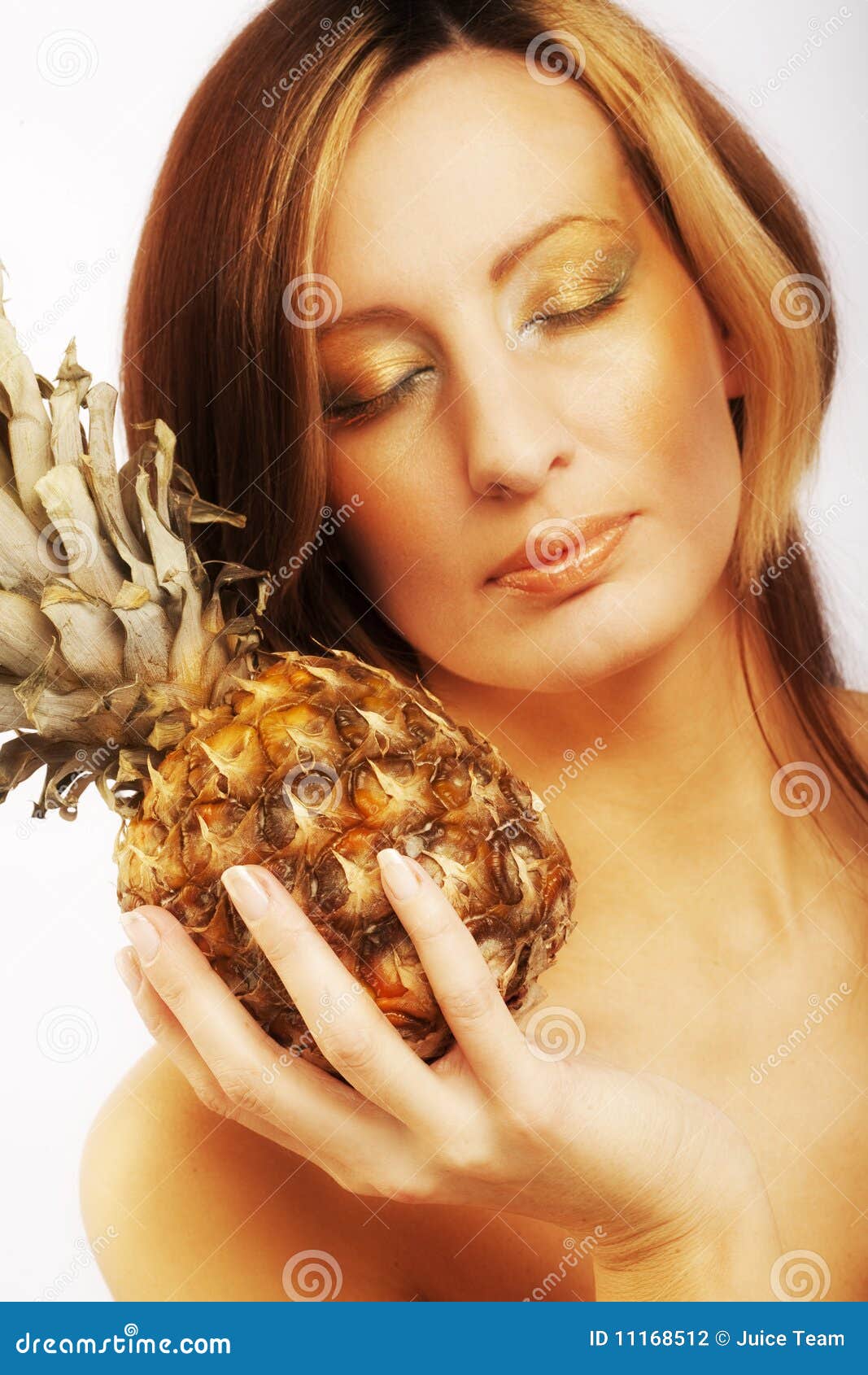 Woman with pineapple stock photo. Image of nature, natural 11168512