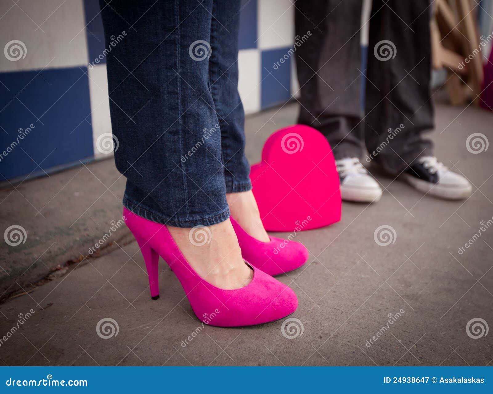 only pink high heels