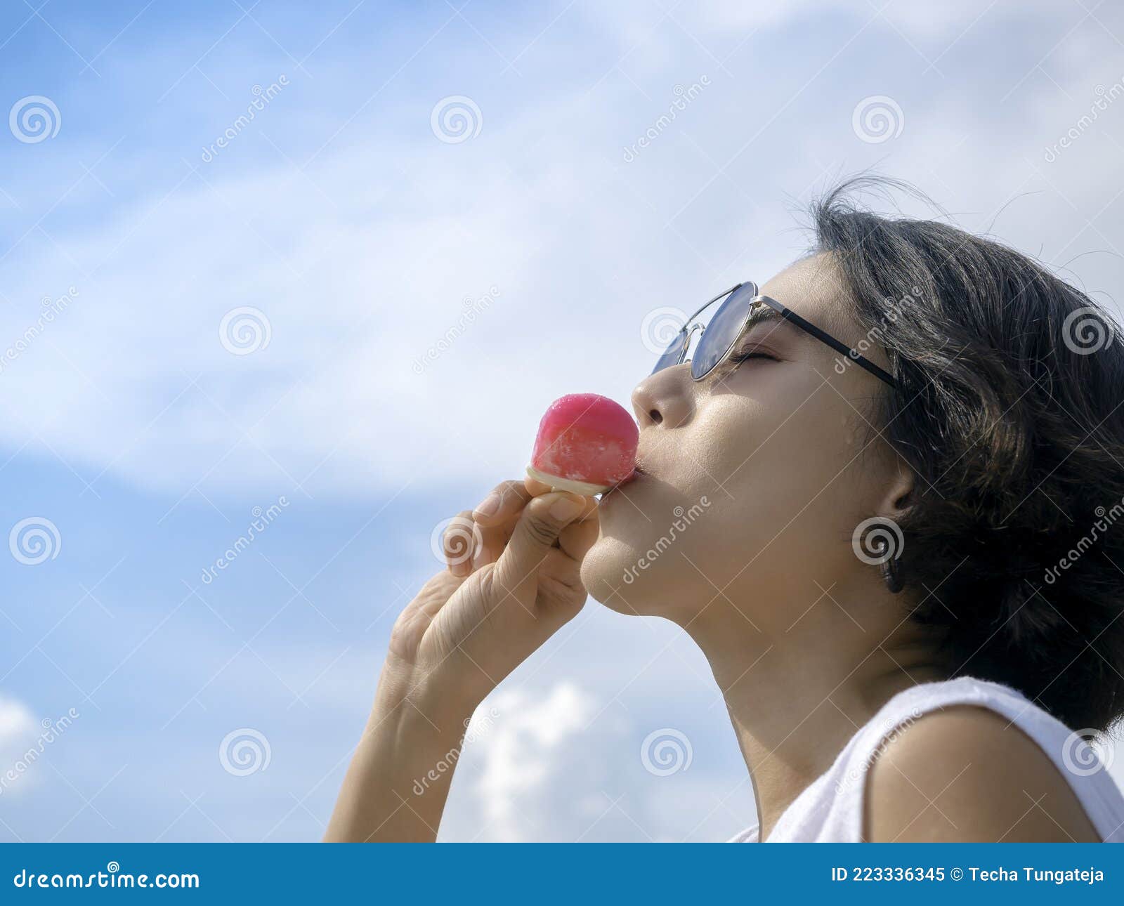 Asian Sucking On A Popsicle