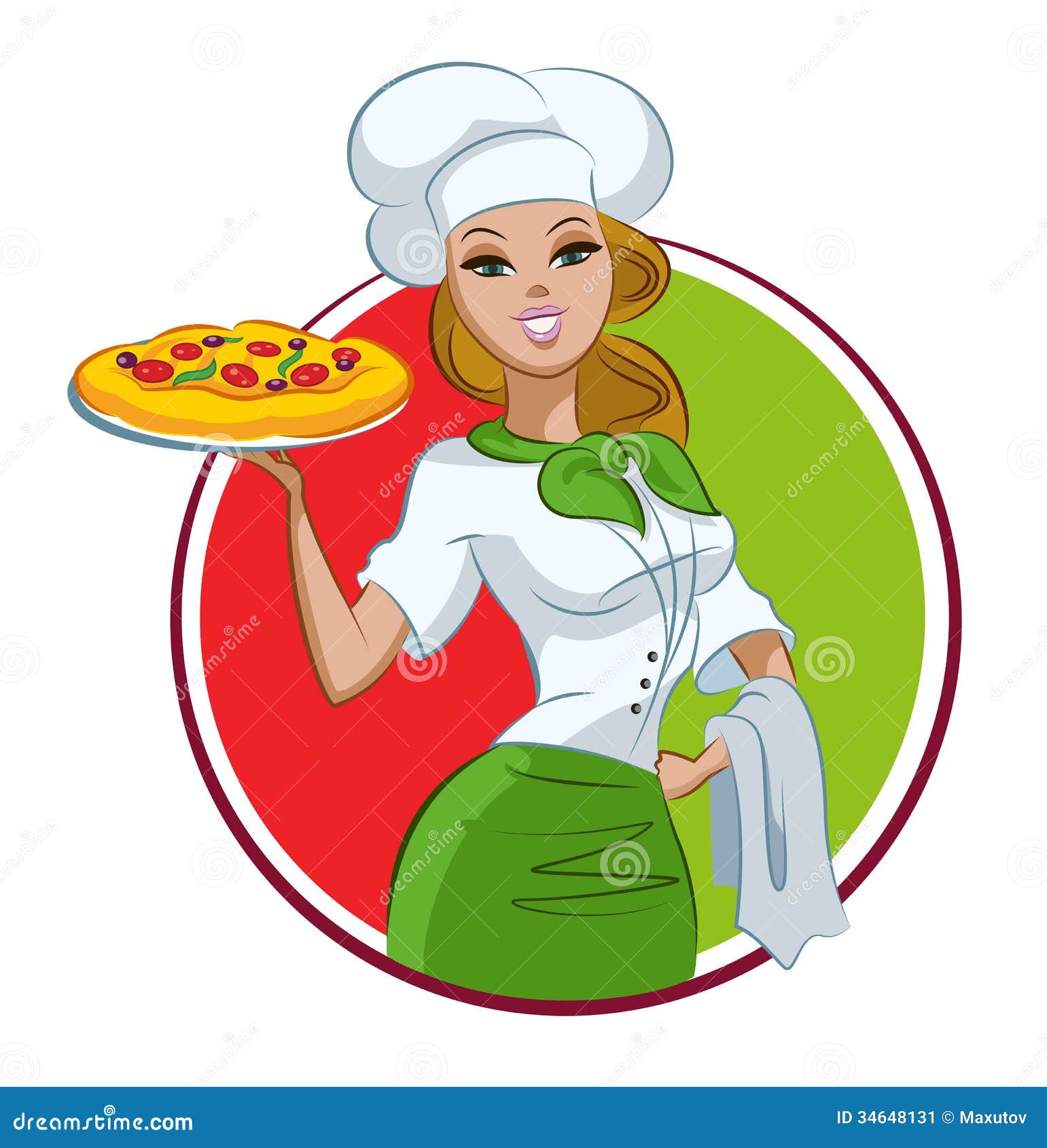 pizza girl clipart - photo #13