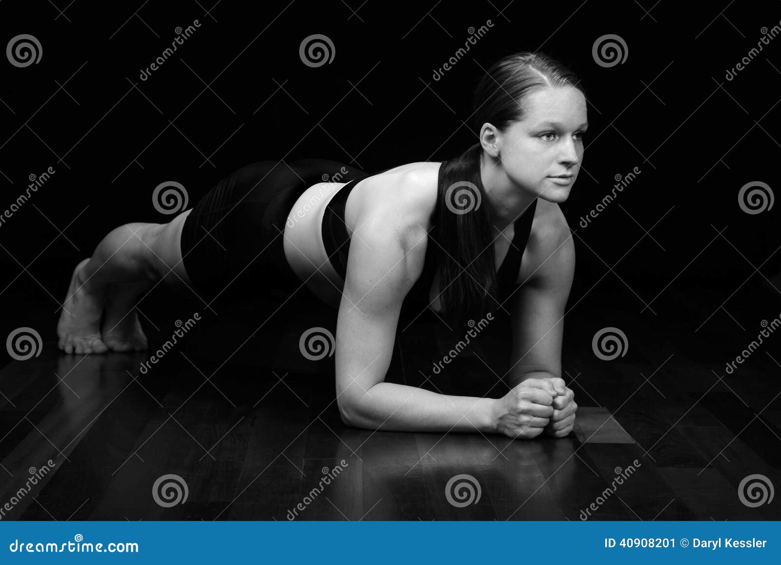 woman planking
