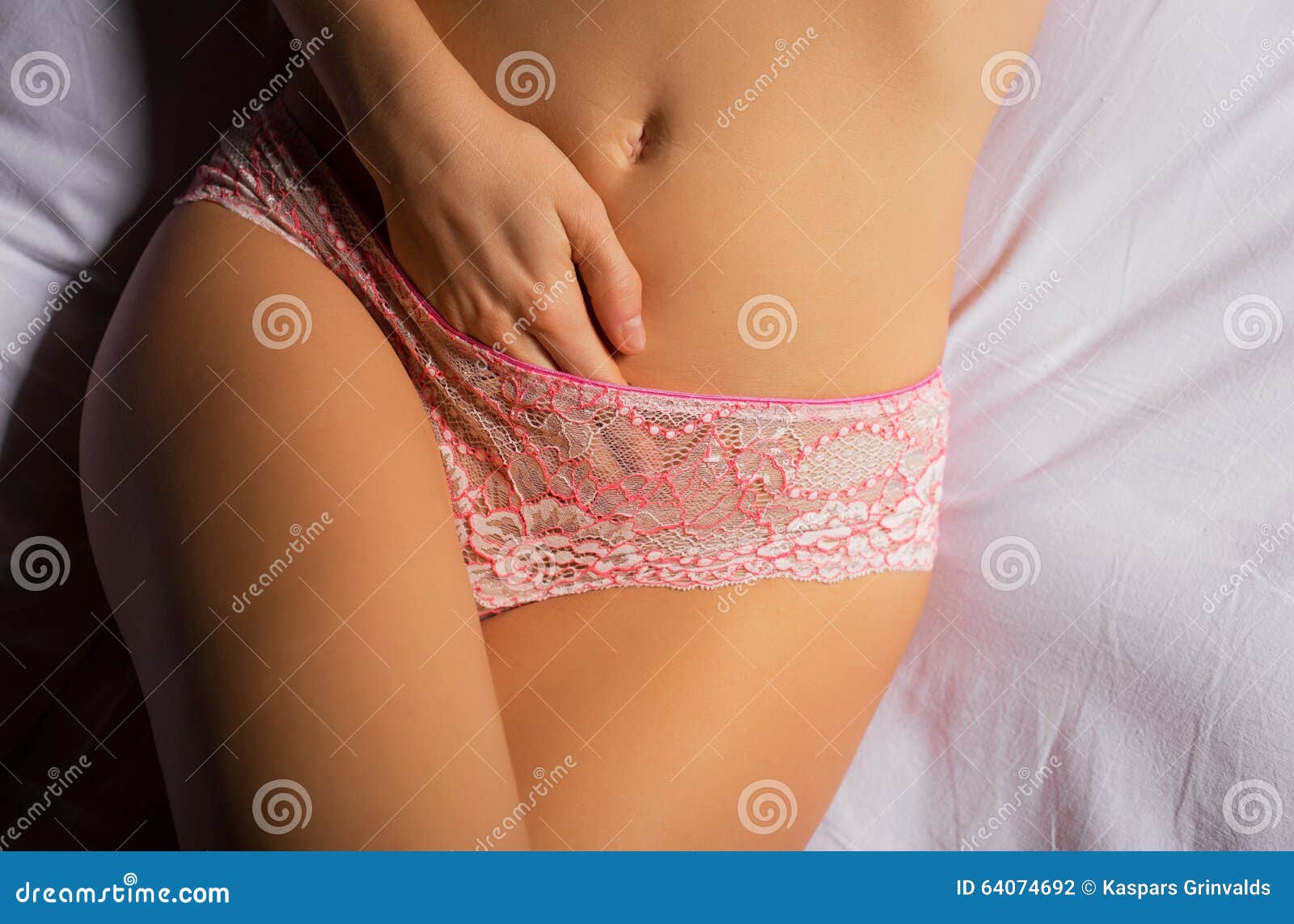 Girl Playing In Panties