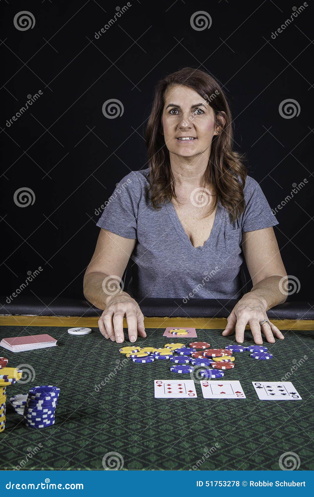 A Woman Playing Poker at a Table Stock Photo - Image of player, antique ...