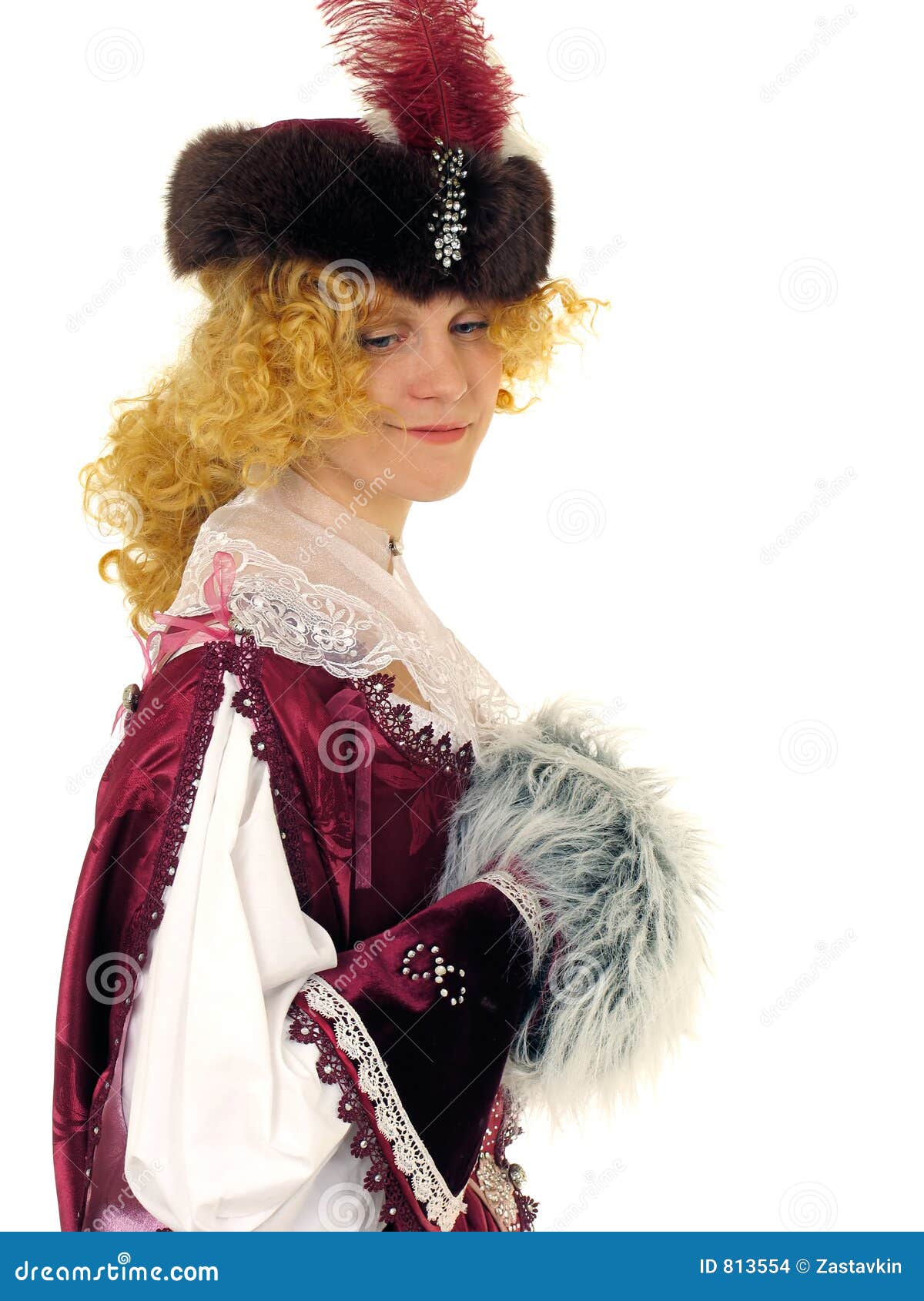 woman in polish clothes of 17 century