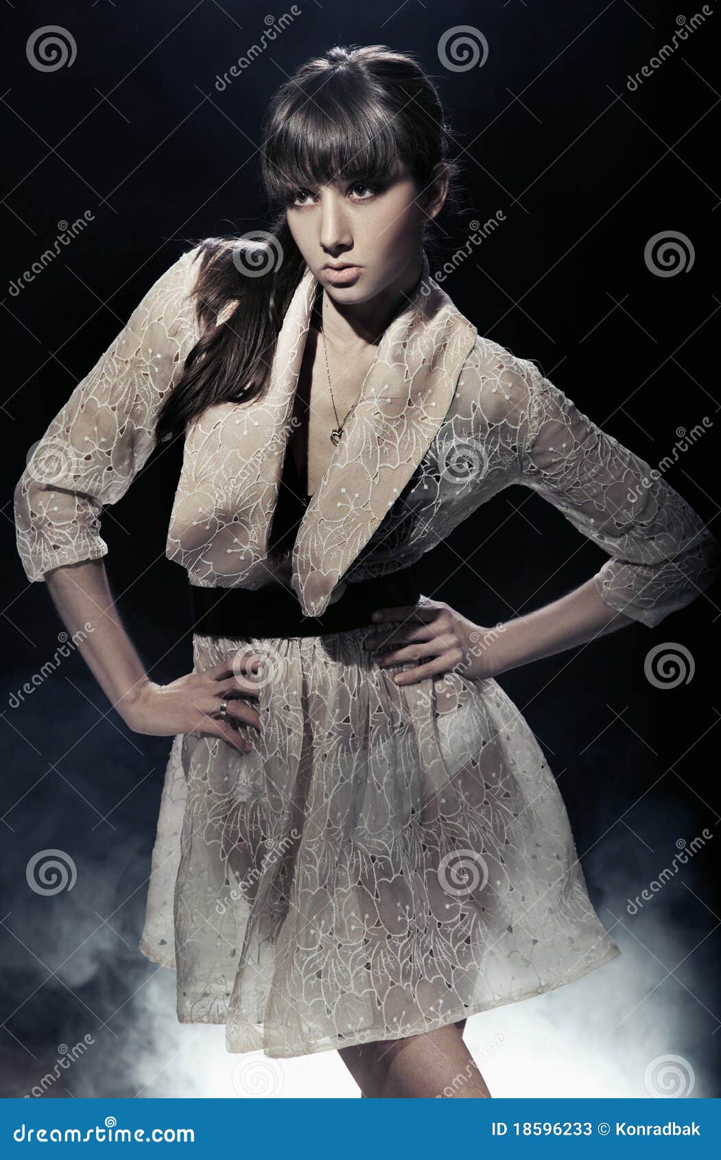 Woman Posing Stock Image Image Of Pleasure Beautiful 18596233