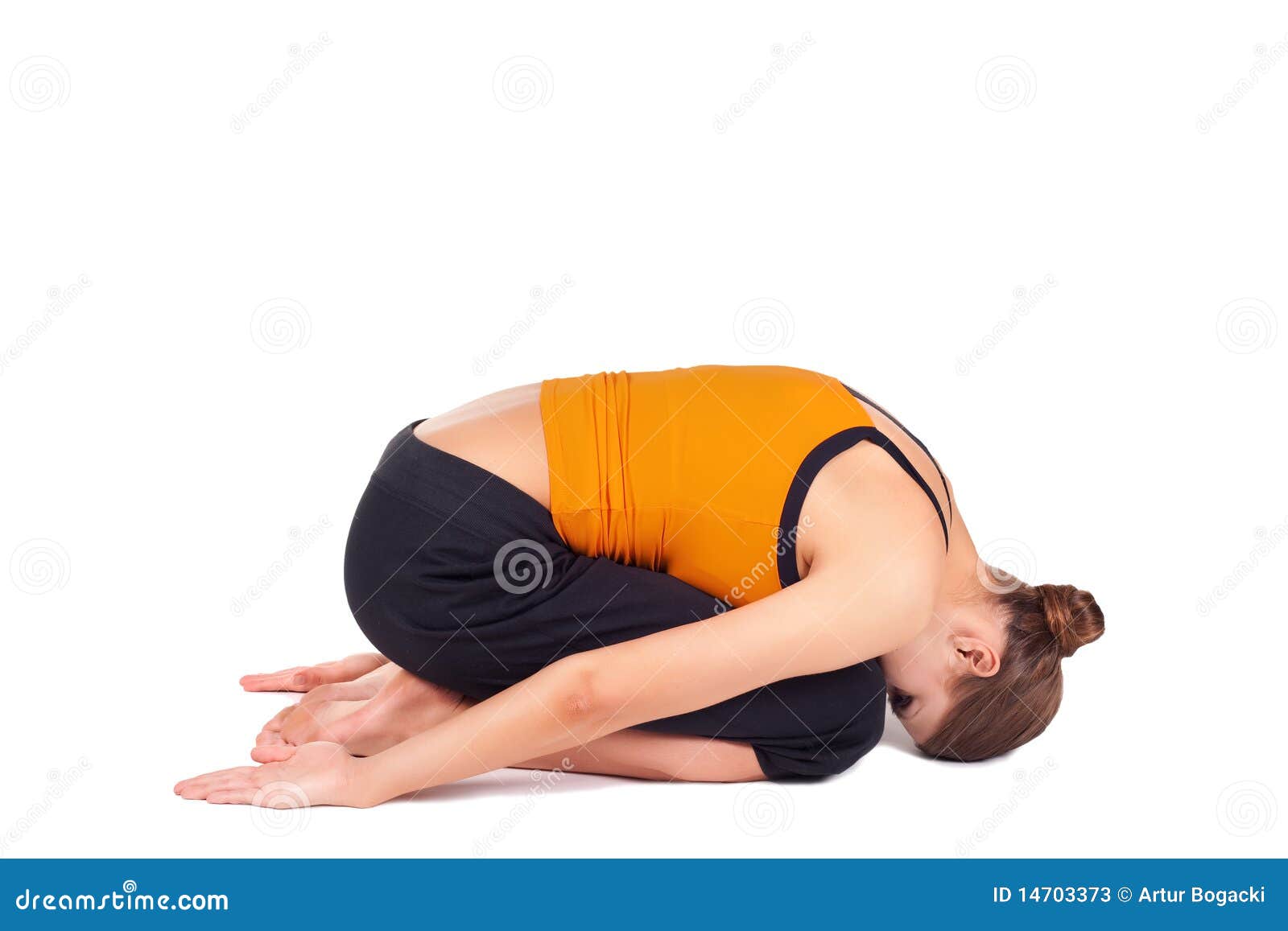 Serene couple doing acro yoga together in Child and Fish poses - a Royalty  Free Stock Photo from Photocase