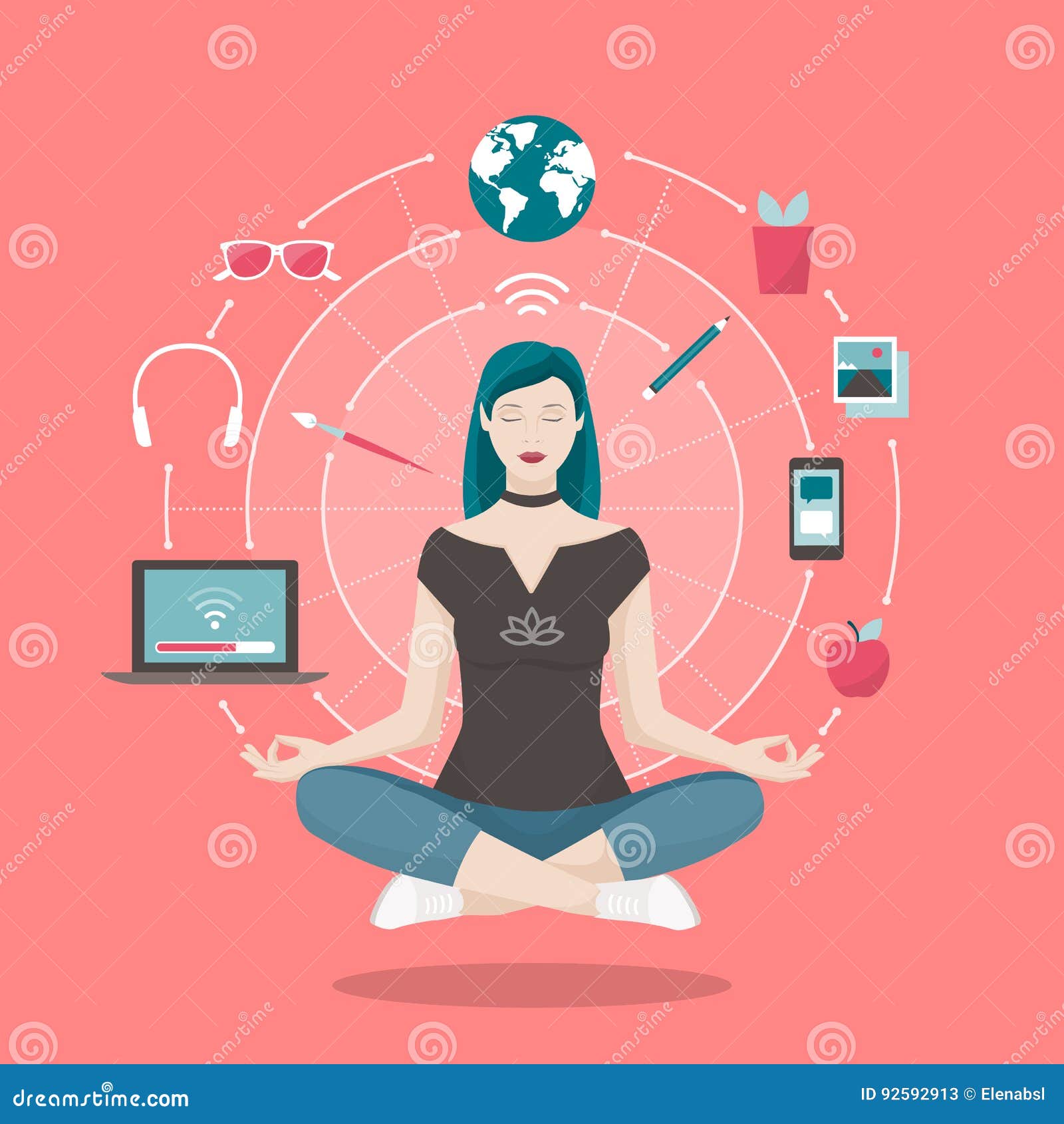 Mindfulness Cartoons, Illustrations & Vector Stock Images - 1894